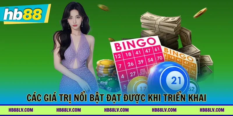 Các giá trị nổi bật đạt được khi triển khai